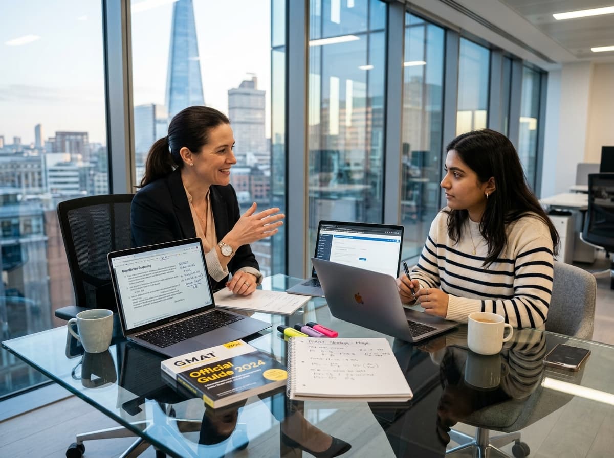 One-on-one personalized GMAT strategy and error log review session between mentor Dipu Kumar and a student